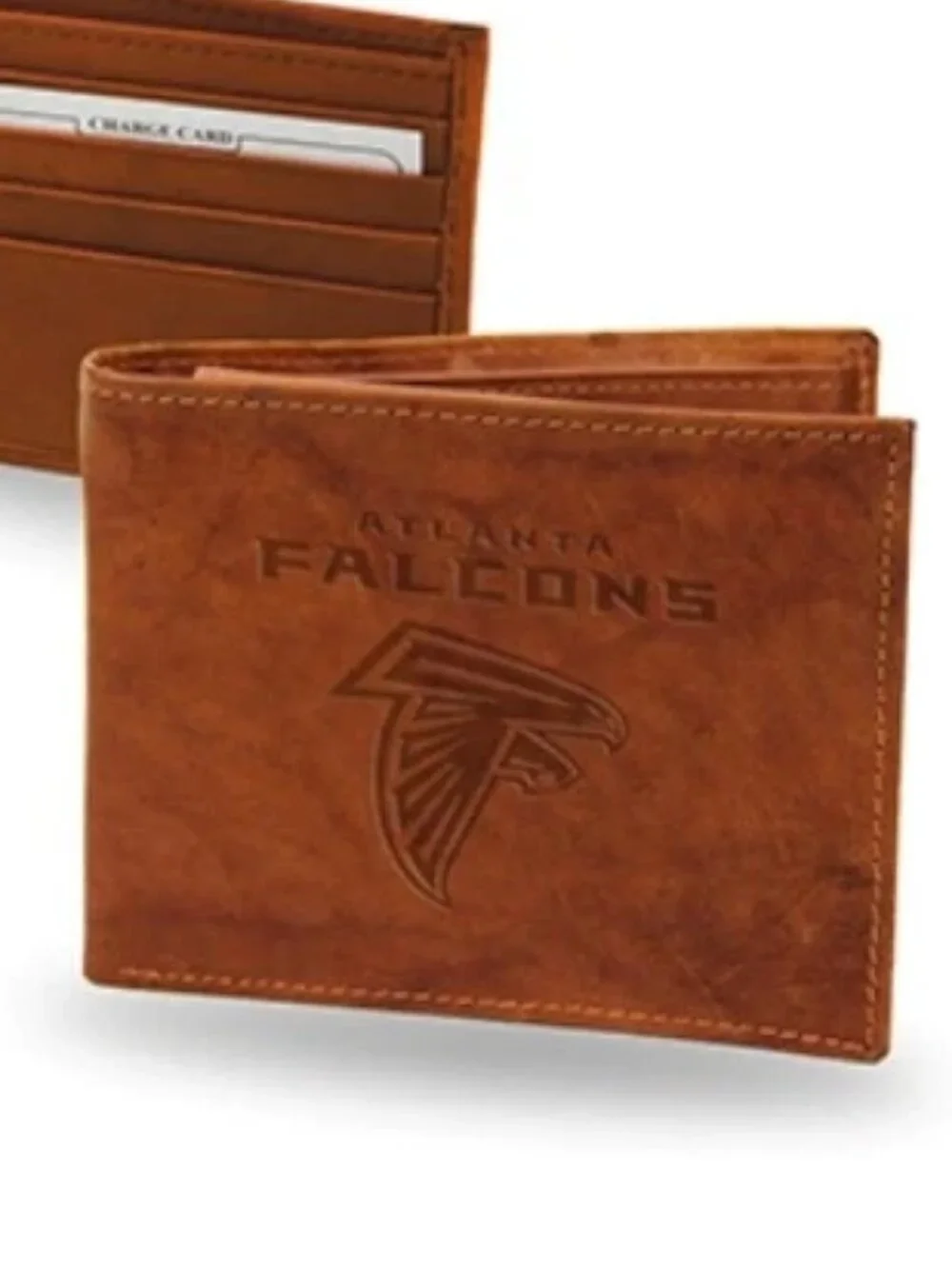 NEW NFL Atlanta Falcons Embossed Genuine Cowhide Leather Wallet